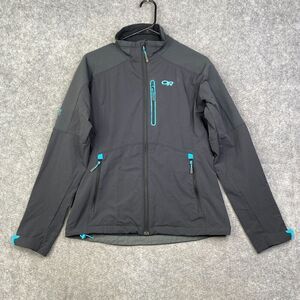 Outdoor Research Circuit Jacket Black Blue Sz Medium Women’s